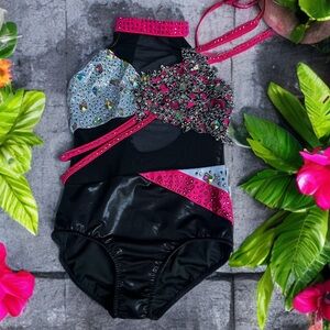 Sparkling Black and Pink Kids Costume